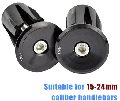 1 Paar 2 Paar Fiets Grips Handle Bar Ends Cap Bmx Mtb Stuur Stekkers Fietsstuur Weg Mountainbike Fiets accessoires zwart
