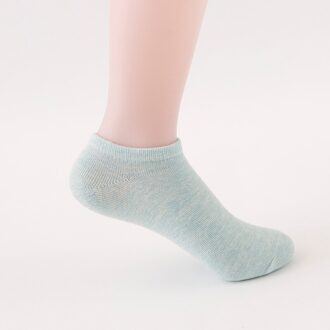 1 paar = 2 stks vrouwen Sokken Korte Vrouwelijke Mode Low Cut Ankle Sokken Voor Vrouwen Dames Korte Sokken zomer 8 Kleuren DakunhuiLC lucht blauw