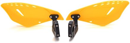 1 Paar 22 Mm Motorcycle Hand Guard Handvat Protector Shield Motorbike Motocross Winddicht Stuur Handguards Bescherming Gear geel
