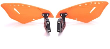 1 Paar 22 Mm Motorcycle Hand Guard Handvat Protector Shield Motorbike Motocross Winddicht Stuur Handguards Bescherming Gear oranje