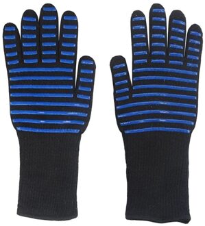 1 Paar 2Hand Bakewere Ovenwanten Handschoenen Bbq Silicon Handschoen Hoge Temperatuur Anti-Broeien 500 Graden Isolatie Barbecue magnetron