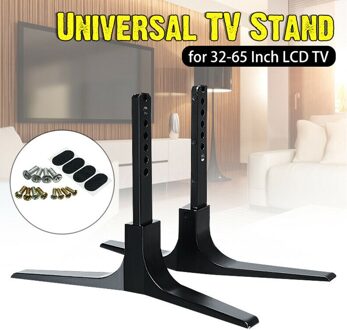 1 Paar 32-65Inch Platte Veiligheid Installeren Universele Aluminium Accessoires Tafel Top Tv Stand Base Mount voor Sharp Voor Tcl
