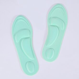 1 Paar 4D Sport Spons Zachte Binnenzool Hoge Hak Schoen Pad Pijnbestrijding Arch Ondersteuning Kussen Pad CMG786 licht groen