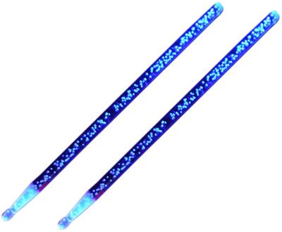 1 Paar 5A Acryl Drum Sticks Noctilucent Glow In The Dark Lichtgevende Led Jazz Drumsticks Voor Stage Performance blauw