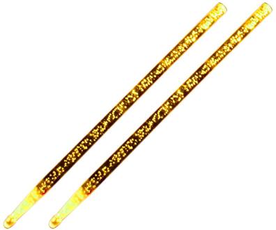 1 Paar 5A Acryl Drum Sticks Noctilucent Glow In The Dark Lichtgevende Led Jazz Drumsticks Voor Stage Performance geel
