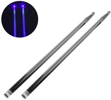 1 Paar 5A Acryl Drum Stok 40.5Cm Heldere Led Licht Up Drumsticks Lichtgevende In De Dark Stage Prestaties Jazz drumsticks blauw