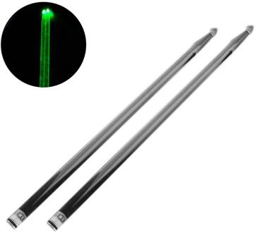 1 Paar 5A Acryl Drum Stok 40.5Cm Heldere Led Licht Up Drumsticks Lichtgevende In De Dark Stage Prestaties Jazz drumsticks groen
