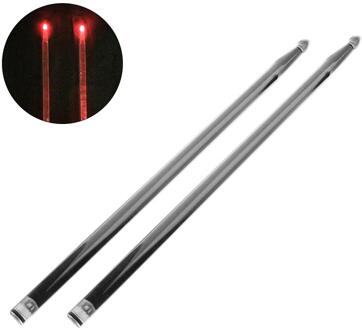 1 Paar 5A Acryl Drum Stok 40.5Cm Heldere Led Licht Up Drumsticks Lichtgevende In De Dark Stage Prestaties Jazz drumsticks rood