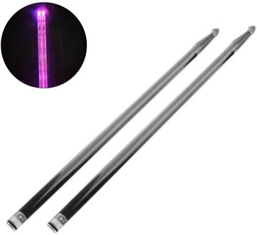 1 Paar 5A Acryl Drum Stok 40.5Cm Heldere Led Licht Up Drumsticks Lichtgevende In De Dark Stage Prestaties Jazz drumsticks roze