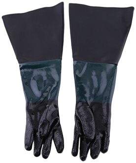 1 Paar 600Mm Duurzaam Zachte Zware Beschermende Zandstralen Vervanging Machine Handschoenen Voor Sandblaster Zandstralen Kast Werk