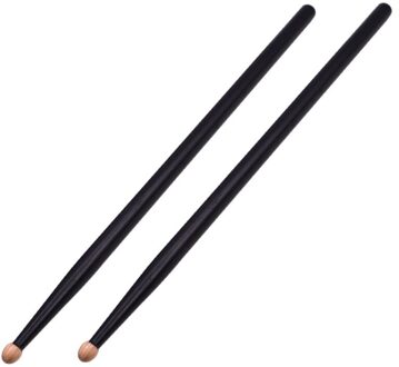 1 Paar 7A Maple Drum Sticks Voor Kids Houten Antislip Drumsticks Elektronische Drum Rack Drumsticks Jazz Drum Percussie Instrument zwart