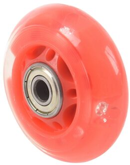 1 Paar 8Mm Dia 608ZZ Lager Inline Scooter Schaatsen Skate Wiel Rood