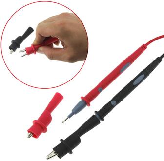 1 Paar Alligator Krokodil Multimeter Meetsnoeren Klemmen Voltage Test Clip Klemmen Probes Voor Multimeter Tester Meter Probe