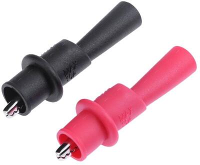 1 Paar Alligator Krokodil Test Clips Klemmen Voor Multimeter Tester Probe Geïsoleerde Krokodil Clip Connector