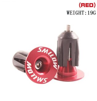 1 Paar Aluminium Uitbreiding Stuur Grips Pluggen Caps Voor Dia 15.5-22.2Mm Fietsstuur rood