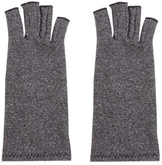 1 Paar Anti-Slip Beschermende Half Vinger Druk Hand Handschoen Verpleging Cover Voor Volwassenen)