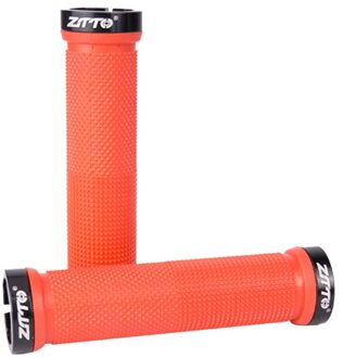 1 Paar Anti Slip Grips Fietsen Afsluitbare Handgreep Voor Mtb Vouwfiets Stuur Fiets Onderdelen Rood