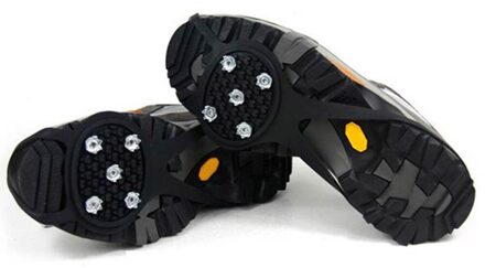 1 Paar Anti-Slip Schoen Spikes Lopen Stijgijzers Ice Sneeuw Route Camping Schoenen Punt Grip Klim Crampon Ice Drifts spikes Op Schoenen