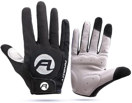 1 Paar Anti-Slip Zon-Proof Hoge Temperatuur Weerstand Mountainbike Warm Houden Touch Screen Handschoenen Voor outdoor Sport zwart / L