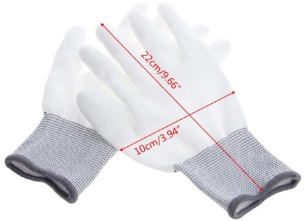 1 Paar Anti Statische Antislip Handschoen Pc Computer Esd Elektronische Werk Reparatie Handschoenen Grijs