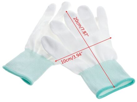 1 Paar Anti Statische Antislip Handschoen Pc Computer Esd Elektronische Werk Reparatie Handschoenen groen