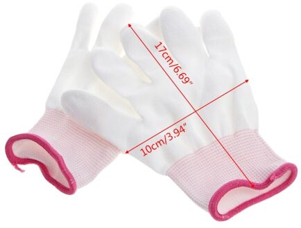 1 Paar Anti Statische Antislip Handschoen Pc Computer Esd Elektronische Werk Reparatie Handschoenen Rood