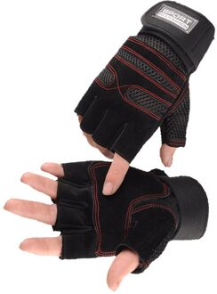 1 Paar Antislip Ademende Half Vinger Gym Handschoenen Voor Sport Fitness Training Zomer Rijden Gewichtheffen