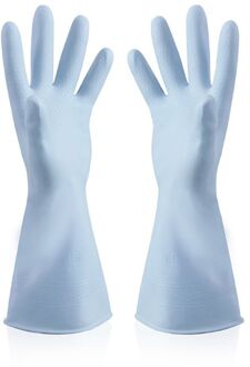 1 Paar Antislip Keuken Schotel Wassen Kleding Handschoenen Huishoudelijke Schoonmaakmiddelen Pvc Handschoenen Blauw / L