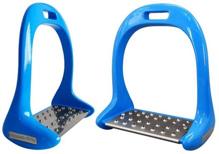 1 Paar Apparatuur Verdikte Anti Slip Loopvlakken Pedaal Buitensporten Rijden Paardensport Veiligheid Paard Stijgbeugels blauw