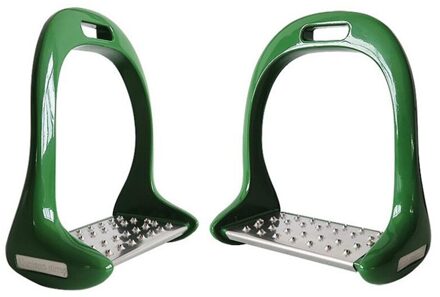 1 Paar Apparatuur Verdikte Anti Slip Loopvlakken Pedaal Buitensporten Rijden Paardensport Veiligheid Paard Stijgbeugels groen