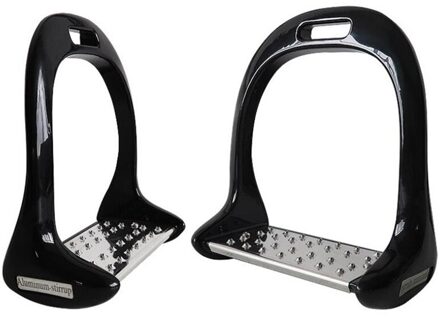 1 Paar Apparatuur Verdikte Anti Slip Loopvlakken Pedaal Buitensporten Rijden Paardensport Veiligheid Paard Stijgbeugels zwart