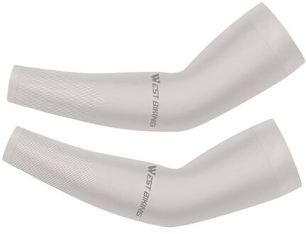 1 Paar Arm Mouwen Sport Mouwen Zon Uv Bescherming Hand Cover Zomer Outdoor Running Vissen Fietsen Upf 50 Cooling Arm mouwen Beige