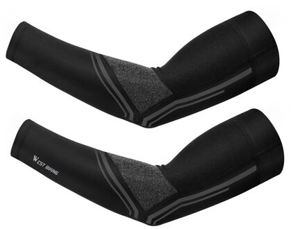 1 Paar Arm Mouwen Uv-bescherming Outdoor Sport Basketbal Running Fietsen Mouwen Professionele Fiets Arm Cool Arm Mouwen Fietsen Sleeves M