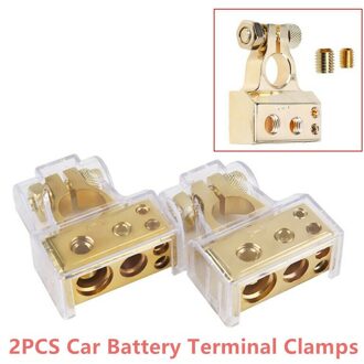 1 Paar Auto Batterij Connector Terminal Klem Positieve Negatieve Auto Vrachtwagen Auto Auto Parts Batterij Terminals Metalen
