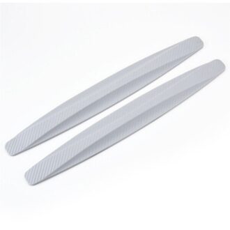1 Paar Auto Bumper Protector Corner Guard Anti-Kras Strips Sticker Bescherming Body Protector Rubber Sticker Grijs