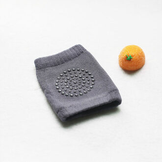 1 Paar Baby Kniebeschermers Kids Anti Slip Compressie Crawl Knie Mouwen One Size 0-3 Jaar Oud Kind unisex Knieschijfproblemen Dekking Protector donker grijs