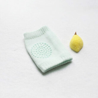 1 Paar Baby Kniebeschermers Kids Anti Slip Compressie Crawl Knie Mouwen One Size 0-3 Jaar Oud Kind unisex Knieschijfproblemen Dekking Protector groen