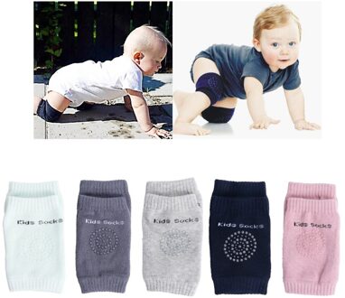 1 paar baby kniebeschermers Kruipen slobkousen Veiligheid Kids Kruipen Elleboog Kussen beenwarmers Zuigelingen Knie Leggings voor kinderen Roze