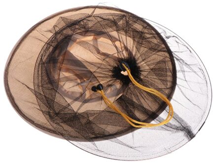 1 paar Bee Hoed Bijenteelt Denim Netto Hoofd Gezicht Protector Cap Voorkomen Muggen Outdoor Camping Voor Farm Beeworking Beschermen donker grijs