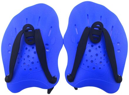 1 Paar Beginner Training Aid Duiken Zwemmen Peddels Water Sport Multifunctionele Praktijk Ergonomische Mannen Vrouwen Voor Handen Platte Blauw