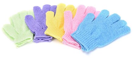 1 Paar Best Verkopende Aankomst Douche Handschoenen Exfoliërende Wassen Huid Spa Massage Body Scrubber Cleaner Willekeurige