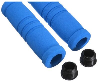 1 paar Bike Racing Fiets Motorfiets Handle Bar Foam Spons Grip Cover antislip superlichte comfortabele fiets accessoires blauw