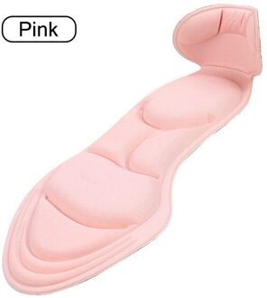 1 Paar Binnenzool Pad Inserts Heel Post Terug Ademend Anti-Slip Voor Hoge Hak Schoen PUZ777 Roze