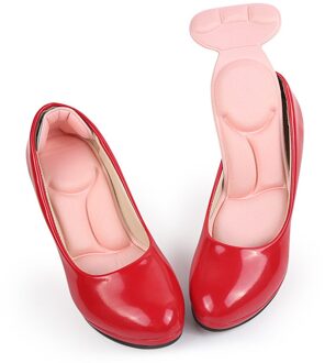 1 Paar Binnenzool Pad Inserts Heel Post Terug Ademend Anti-Slip Voor Hoge Hak Schoen zwart