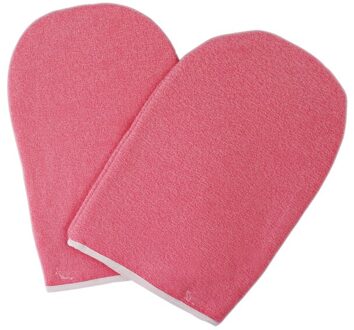 1 paar blauw Wax Bescherming Katoenen Handschoenen Paraffine Bescherming Hand Handschoenen voor Warmer Wax Heater Professionele Mini Wanten roze