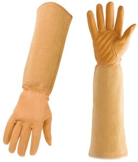 1 Paar Bloemenprint Tuinieren Handschoenen Kunstleer Lange Mouwen Glove Vrouwen Antislip Schoonmaken Huishoudelijke Mitten F