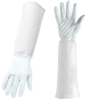 1 Paar Bloemenprint Tuinieren Handschoenen Kunstleer Lange Mouwen Glove Vrouwen Antislip Schoonmaken Huishoudelijke Mitten