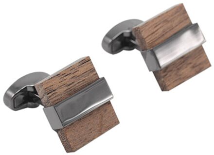 1 Paar Bruiloft Vierkante Vorm Kleding Accessoire Party Draagbare Volwassenen Mannen Bosrijk Manchetknopen Tuxedo Business Shirt Past