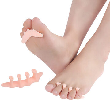 1 paar Bunion Corrector Relief Gel Teen Separator Tenen Stijltang Hamer Pads Kussen Vinger Teen Separator