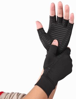 1 Paar Compressie Artritis Handschoenen Voor Vrouwen Mannen Gewrichtspijn Opluchting Half Vinger Brace Therapie Polssteun Anti-Slip